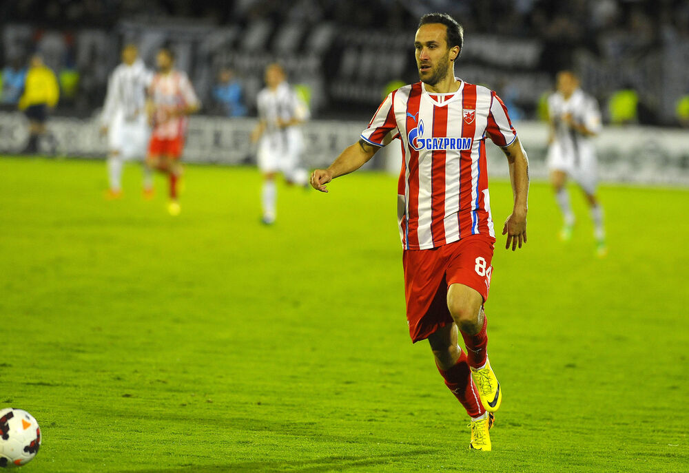 Dragan Mrđa na Večitom derbiju 2014. godine  