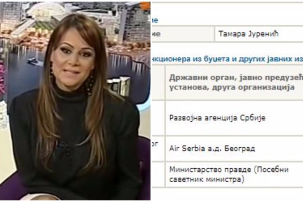 OBAVLJA TRI FUNKCIJE, ZA DVE DEBELO PLAĆENA! Srpska Šeron Stoun, funkcionerka SNS Tamara Jurenić, radi u Ministarstvu pravde, Razvojnoj agenciji i Air Serbia! (VIDEO)