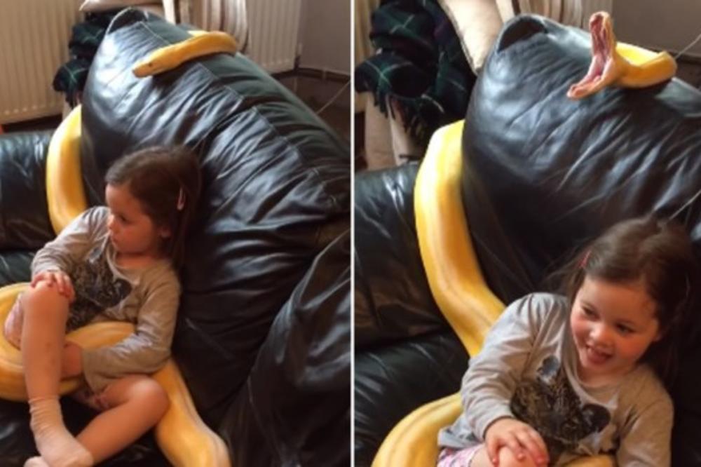 OVE RODITELJE MRZI CEO SVET! Ostavili su devojčicu PORED TELEVIZORA, a obmotao ju je PITON OD 4 METRA! Njihova reakcija je sledeća! (VIDEO)