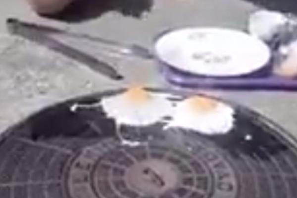 KAŽU DA JE +40, DA LI IM VERUJETE? Napolju je toliki pakao, da je Leskovčanin ispekao jaje na asfaltu!