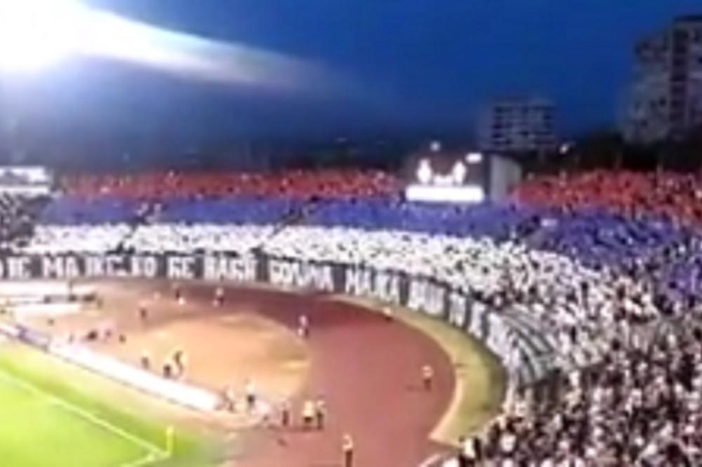 Odjeknuće kao bomba!  Nedeljama će se pričati o koreografiji i transparentu sa meča Partizan - Budućnost! (VIDEO)