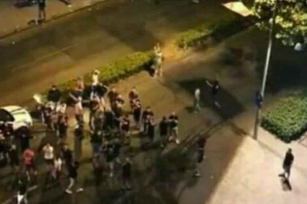 AKCIJA VARVARA U 2 UJUTRU ISPRED PARTIZANOVOG HOTELA: Budili igrače, Leonardo ih molio da prestanu! (FOTO)