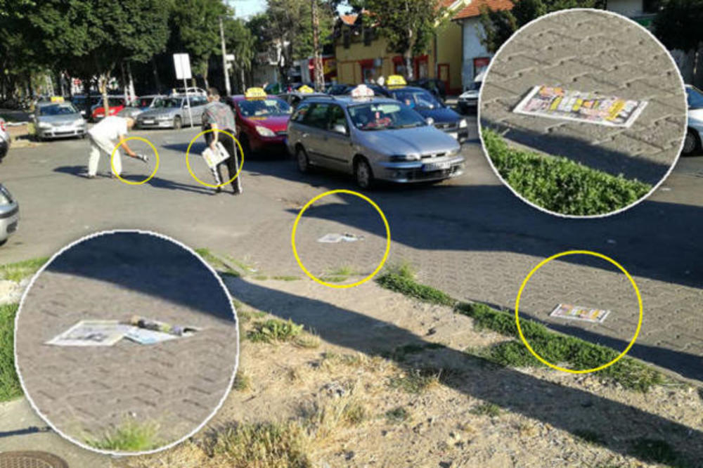 SKANDALOZNA AKCIJA SNS BOTOVA: Kupuju Kurir, a onda ga cepaju, bacaju po ulici i PRETE POLICIJOM! (FOTO)