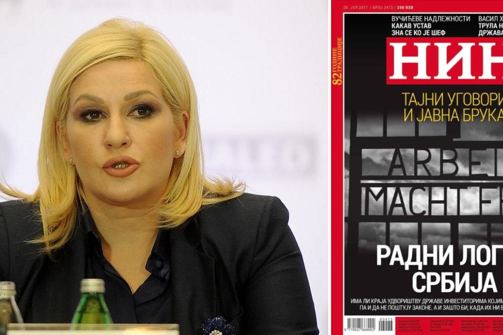 Velika prašina digla se oko nove naslovne NIN-a! Reagovala Zorana, a oglasio se i NIN!
