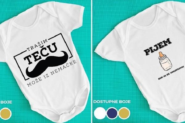 DA VAŠA BEBA BUDE FACA OD MALIH NOGU: Preslatki bebi-bodiji sa natpisima!