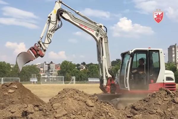 Raskopavanje oko Marakane, bageri rade punom parom! Ali to su dobre vesti za navijače Zvezde i klub! (VIDEO)