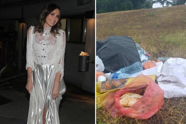 SRAMOTA! Emina Jahović snimala spot pored Save, a iza sebe ostavila ĐUBRE koje je razbesnelo Beograđane! (FOTO)
