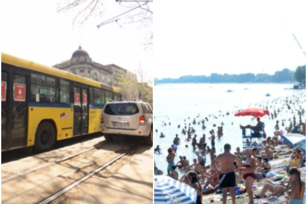 SRBIJA JE UŠLA U CRVENO! Ovako je bilo na beogradskim ulicama na paklenih 40+! (VIDEO)