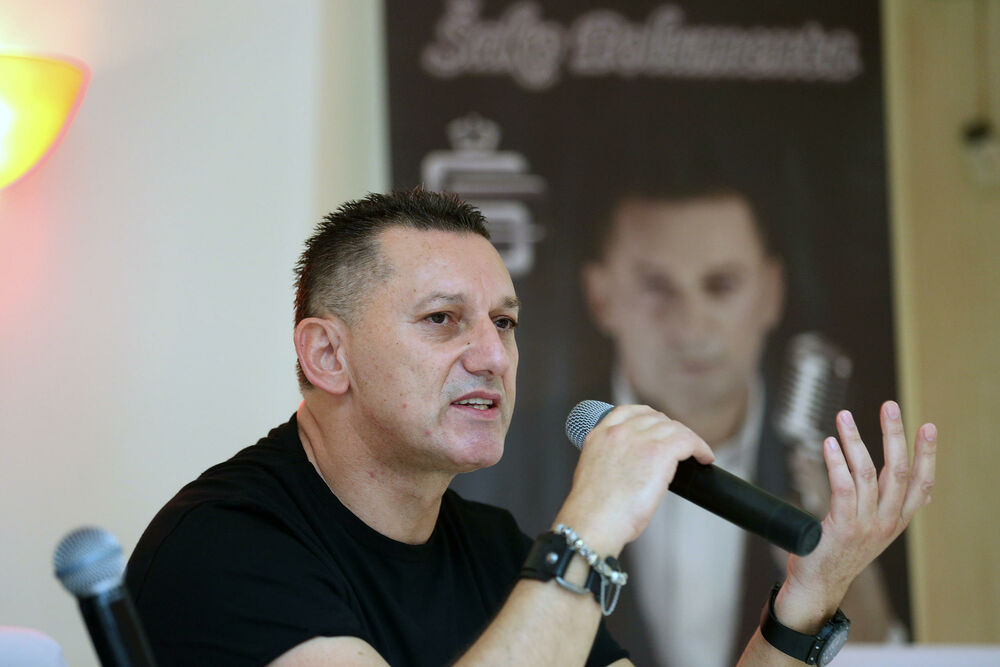 Šako Polumenta na konferenciji za medije