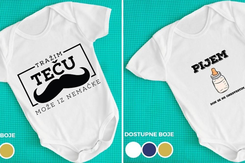 SAMO NAJBOLJE ZA VAŠU BEBU: Kvalitetni i vrlo originalni bodići!