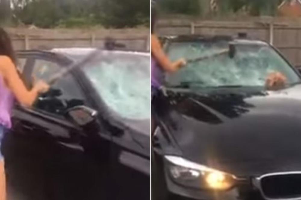 PREVARIO JU JE, PA JE UZELA ČEKIĆ! Ono što je ostalo od njegovog auta...i nas je zabolelo! (VIDEO)