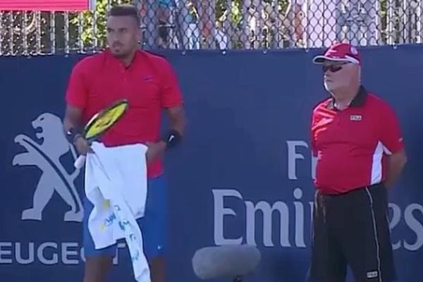 TI SI ZA MENE VAZDUH: Linijski sudija oduvao Kirjosa reakcijom na još jedan njegov ispad! (VIDEO)