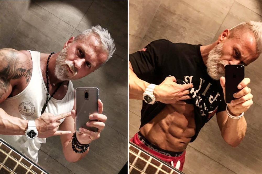 NIKADA NEĆETE POGODITI KOLIKO ON IMA GODINA: Zbog ovog sedokosog tipa žene seku vene! (FOTO)