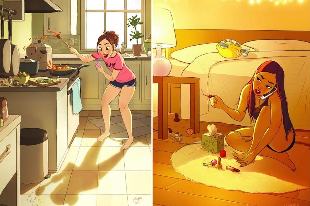 17 ilustracija koje pokazuju koliko je u stvari sjajno živeti sam! (FOTO)