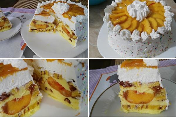 Nema ko ne voli ovu savršeno ledenu tortu od breskvi! (RECEPT) (VIDEO)