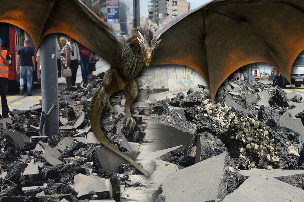 OTVORILA SE ZEMLJA, BEOGRAĐANI U ŠOKU! Ovu stanicu GSP kao da su izriljali ZMAJEVI IZ GAME OF THRONES!