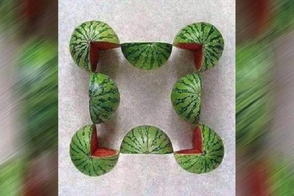 AKO OVO REŠITE, ONDA STE GENIJE: Koliko lubenica vidite na slici? (FOTO)