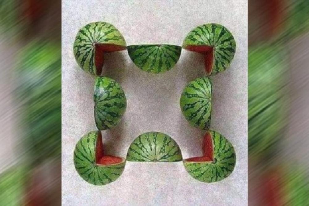 AKO OVO REŠITE, ONDA STE GENIJE: Koliko lubenica vidite na slici? (FOTO)