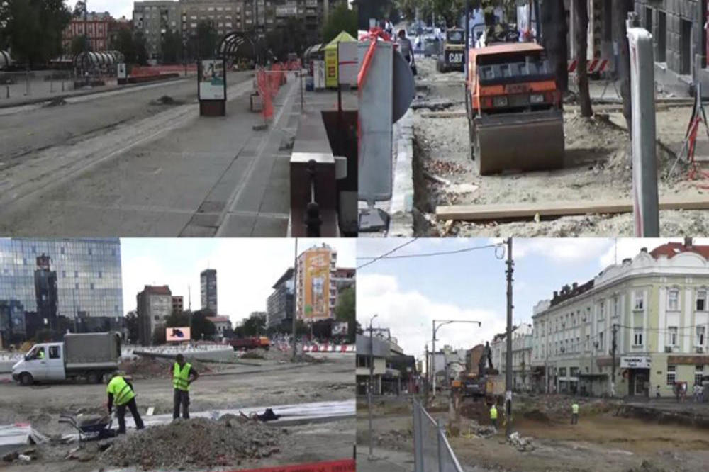 KOGA BRE VI ZA*EBAVATE?! Ceo Beograd raskopan, a radnika nigde na vidiku!!! (VIDEO)