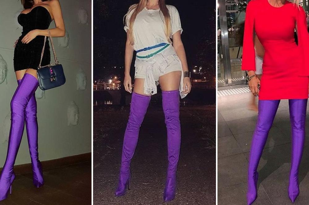 AL' SE U SRBIJI BATO LEPO ŽIVI! One bez BLAMA nose iste čizme i to po ceni od 1.170 EVRA! Šetaju ih kao da su STARKE!