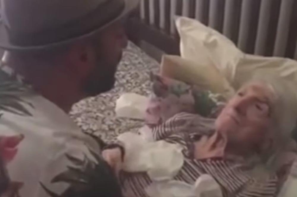 DIRNUĆE VAS DO SUZA Unuk otpevao bolesnoj baki za 98. rođendan omiljenu pesmu! A, njena reakcija...