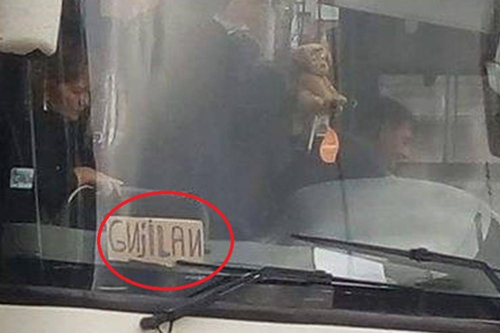Ono kad ti je srpski bio najteži predmet! OVOM VOZAČU SE SMEJE CELA SRBIJA! (FOTO)