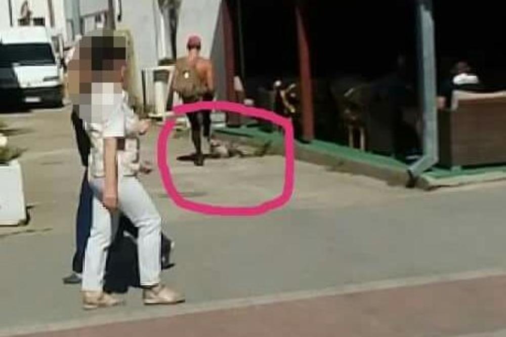 RAZGOLIĆEN MUŠKARAC MALTRETIRA LJUDE I ŽIVOTINJE U CENTRU GRADA: Bizarna scena u Lebanu! (FOTO)