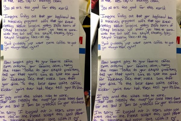 Devojka koju je prevario dečko je napisala pismo KONOBARIMA koje vraća veru u ljude! (FOTO)