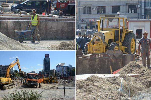 ŠLJAKA SE SVE U 16: Radovi na Slaviji nastavljeni, a evo gde je zakočilo! (FOTO)