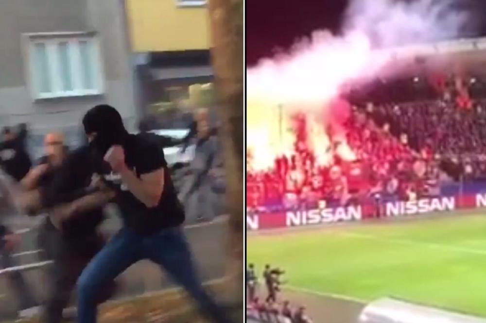 Slovenci i Poljaci napali Delije i Fratriju u Mariboru! Rat se preneo i na tribine, Rusi umalo da ubiju igrača raketom! (VIDEO)