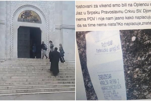 ULAZ U CRKVU SV. ĐORĐE NA OPLENCU SE NAPLAĆUJE 400 DINARA: Ovaj račun tera Srbiju da se krsti! (FOTO)