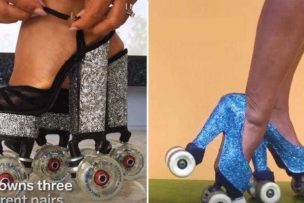 Ubija kako vozi! Ona je svetska rekorderka u vožnji rolera na visokim štiklama! (FOTO)  (VIDEO)