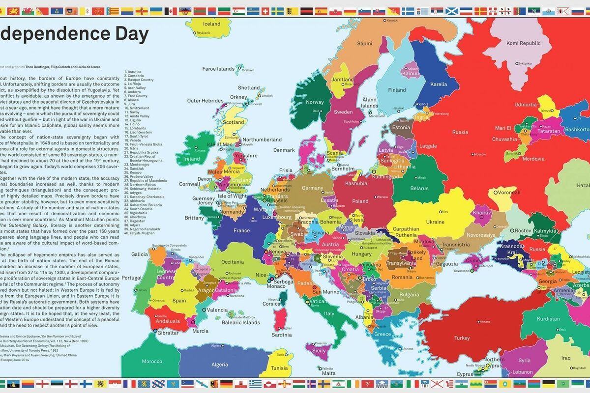 Zbog Kosova Cela Evropa Ide Nazad U Srednji Vek Ovako Bi Izgledala Mapa Evrope Da Svi Koji Zele Dobiju Nezavisnost