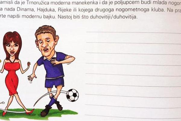 SKANDAL: Silikonka i fudbaler u dečjim udžbenicima, roditelji u neverici! (FOTO)