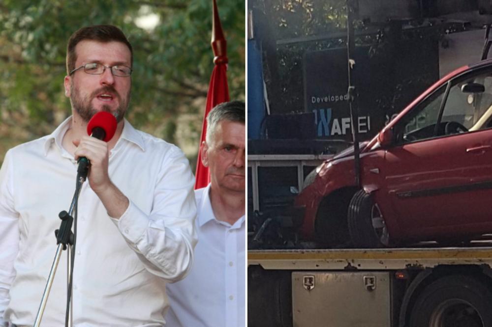 ATENTAT NA POSLANIKA DVERI? Srđan Nogo imao udes, tvrdi: Sumnjam da su mi čačkali po automobilu! (FOTO)