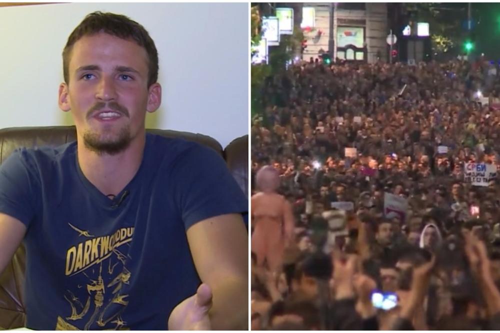OVO JE ZASTRAŠIVANJE! Gavrila, studenta FDU, čeka saslušanje i preti mu kazna, JER JE BIO NA PROTESTU?!