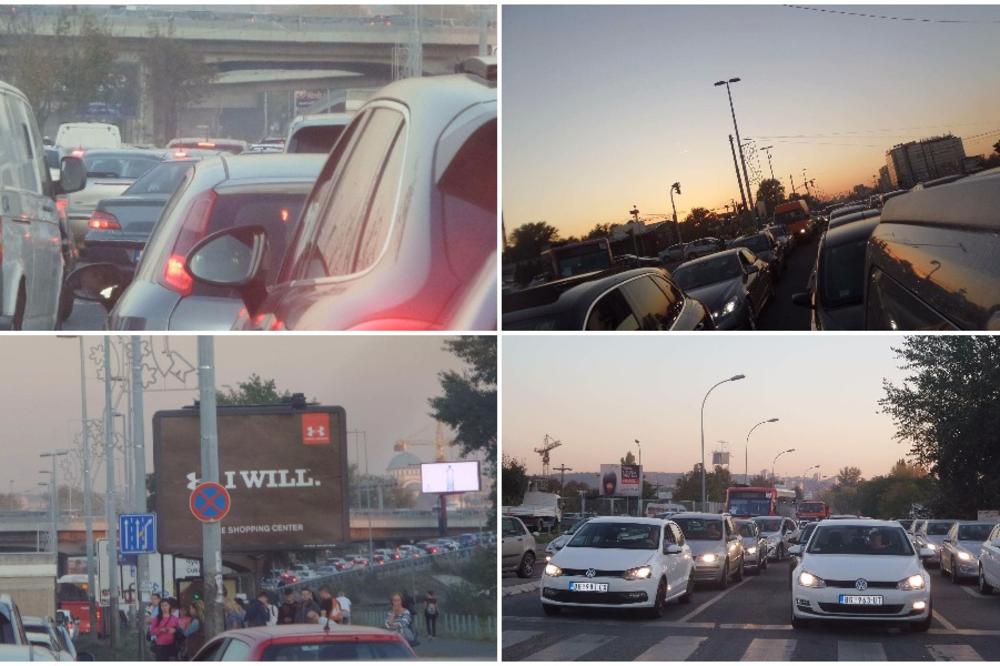 HOROR U BEOGRADU, VOZAČI GAZE PREKO TROTOARA, SAMO ŠTO SE NE POBIJU! Prestonica Srbije u totalnom kolapsu!(VIDEO)