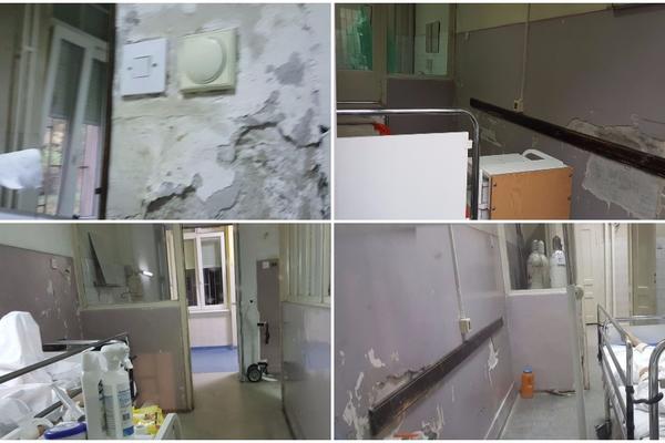 ZIDOVI SE URUŠAVAJU, IZOLACIJE NEMA, OBOLELI VEZANI ZA KREVET: Ovo je stanje u Klinici za infektivne bolesti! Da se naježite! (FOTO) (VIDEO)