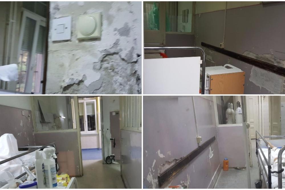 ZIDOVI SE URUŠAVAJU, IZOLACIJE NEMA, OBOLELI VEZANI ZA KREVET: Ovo je stanje u Klinici za infektivne bolesti! Da se naježite! (FOTO) (VIDEO)