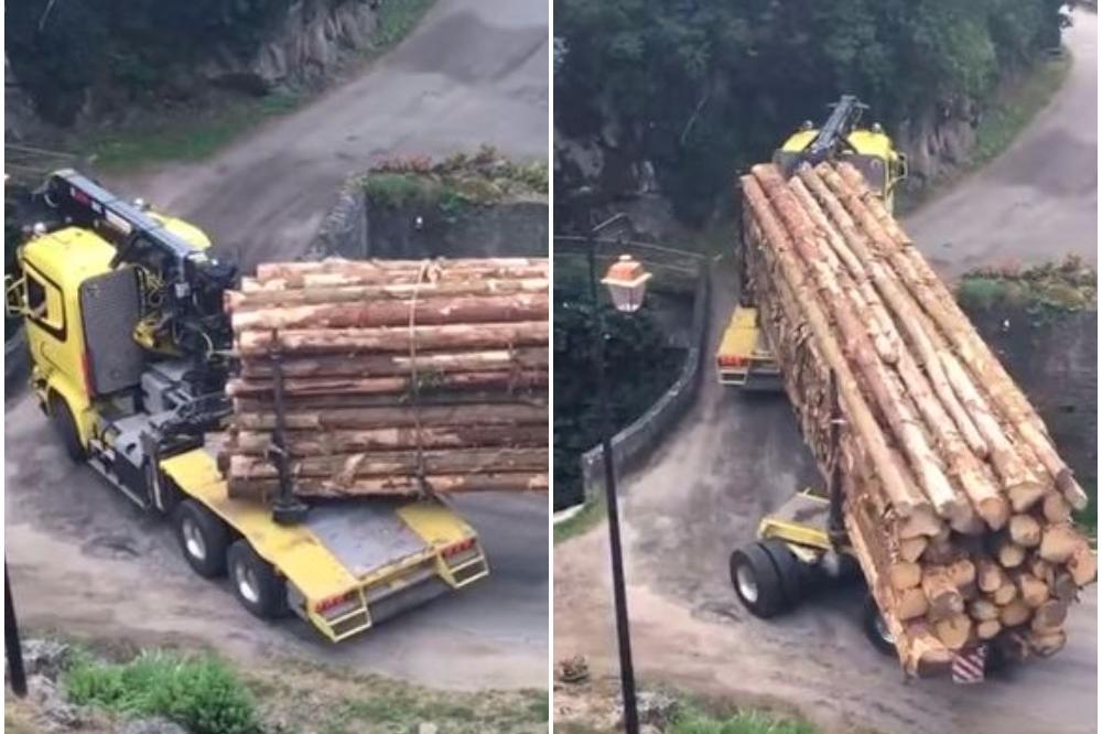 NEMA ŠANSE DA JE TO URADIO: Ovom vozaču kamiona treba dati NOBELOVU NAGRADU! (VIDEO)