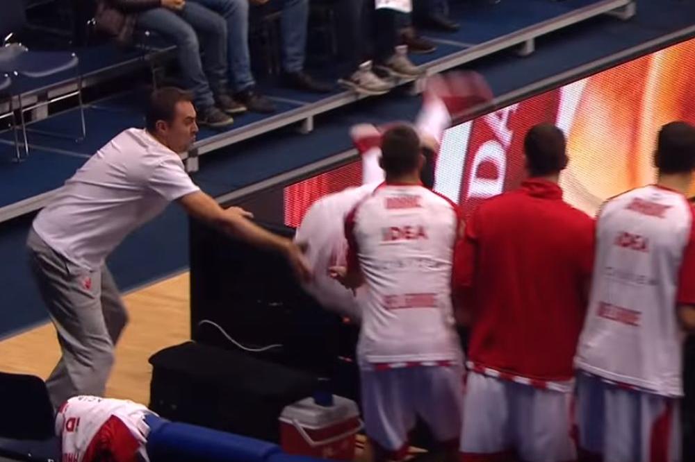Evroliga odabrala preturanje na glavu preko reklame igrača Zvezde među poteze meseca! (VIDEO)