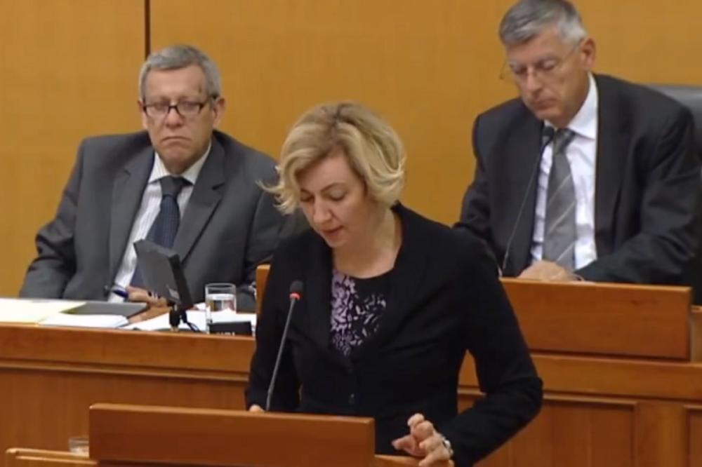 Skandal u hrvatskom Saboru! Tražili pravno tumačenje jer poslanica govori na srpskom jeziku!