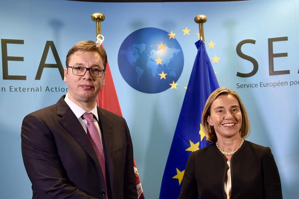 VUČIĆ U BRISELU: Sastao sam se s Federikom Mogerini, ona podržava ubrzanje puta Srbije u EU