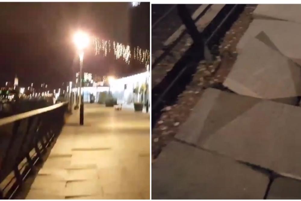 BG NA VODI VEĆ PROPADA? Snimak sa šetališta je za nevericu, STAZA SE VEĆ RASPALA?! (VIDEO)