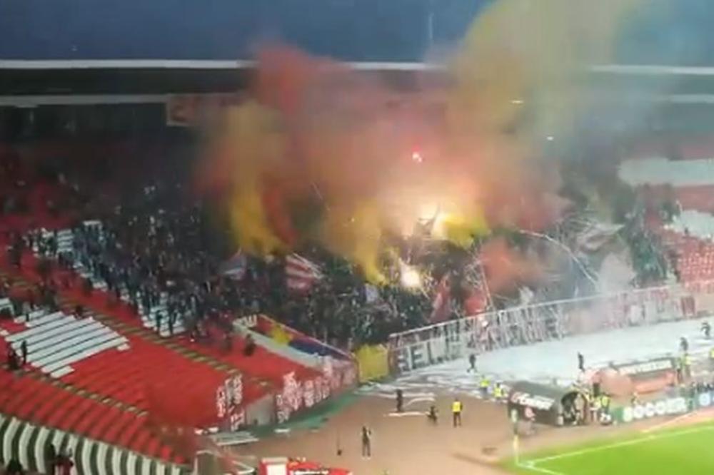 U Srbiji hladno, na Topčideru vrelo! Delije napravile ludnicu na početku meca, a posle gola je usledila atmosfera kao na Bombonjeri! (VIDEO)