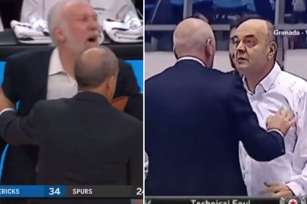 POPOVIĆ I MESINA KAO VUJOŠEVIĆ I TODORIĆ: Italijan jedva zaustavio Ludog Srbina da ne zgromi sudiju! I Nurkić je imao frku! (VIDEO)