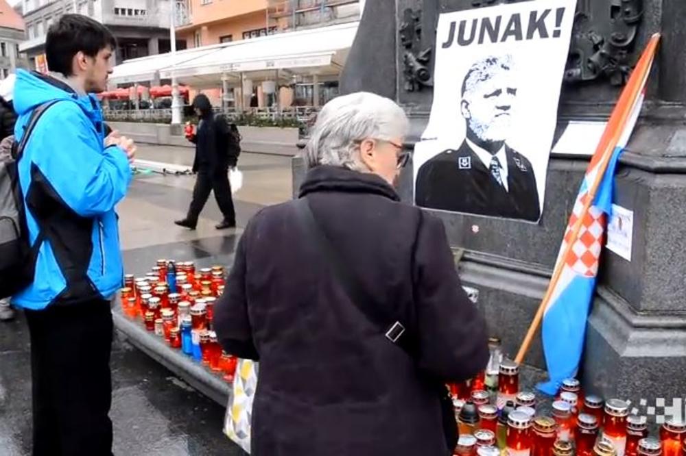 ZA NEKE JE RATNI ZLOČINAC, A ZA NJIH JUNAK: Pogledajte kako Zagrepčani odaju poštu Slobodanu Praljku! (FOTO)