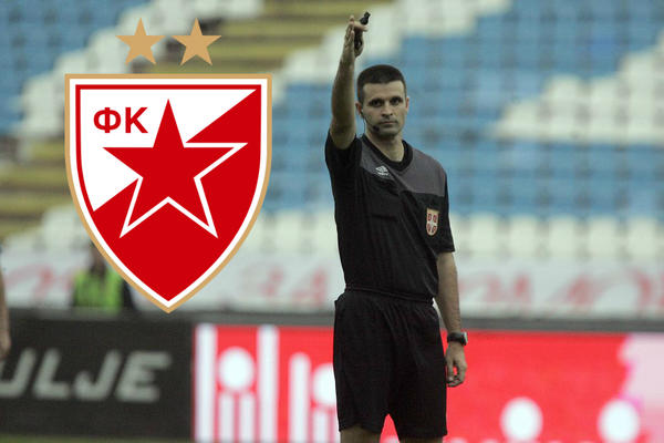 SAMO U SRBIJI! Sudija dobio POKLON od Zvezde pred početak meča! (FOTO)