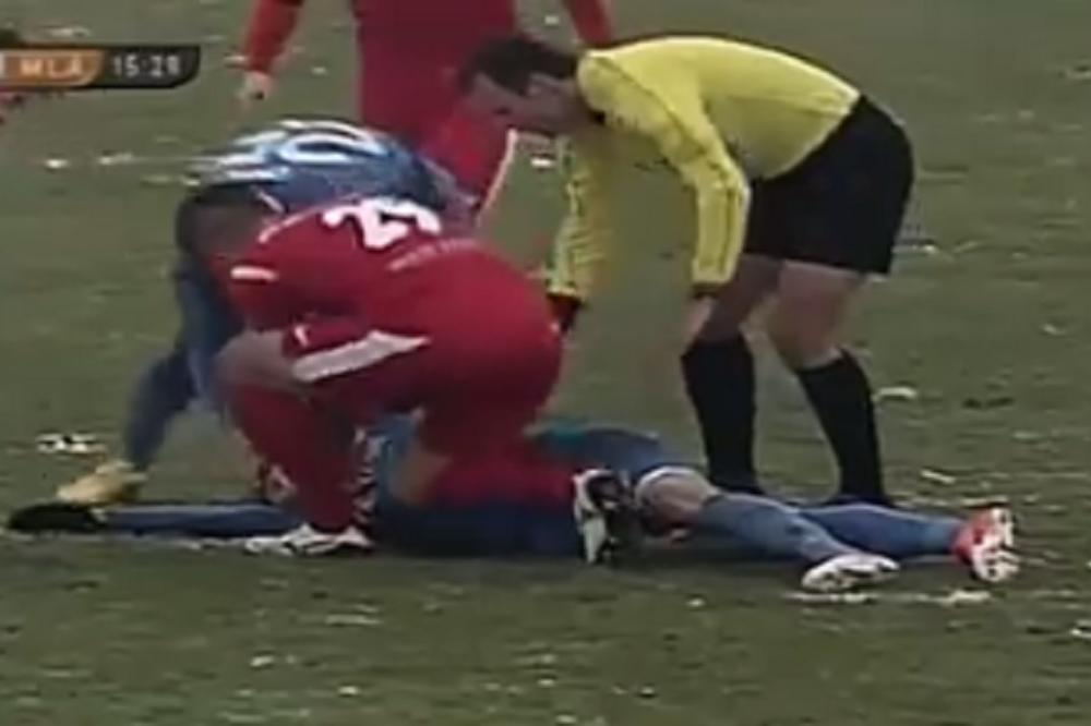 DRAMA U BIJELJINI! Fudbaler pao i nepomično ležao! (VIDEO)
