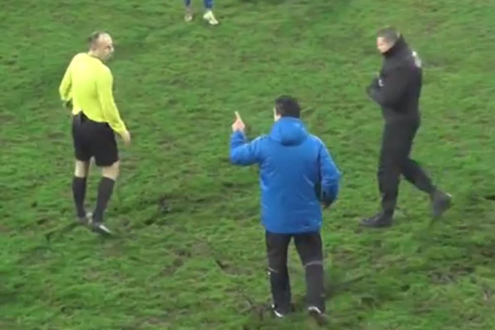 NEMOJ DA ME UDARAŠ, NE DIRAJ ME! Opet incident u Superligi, opet napad na sudiju! (VIDEO)